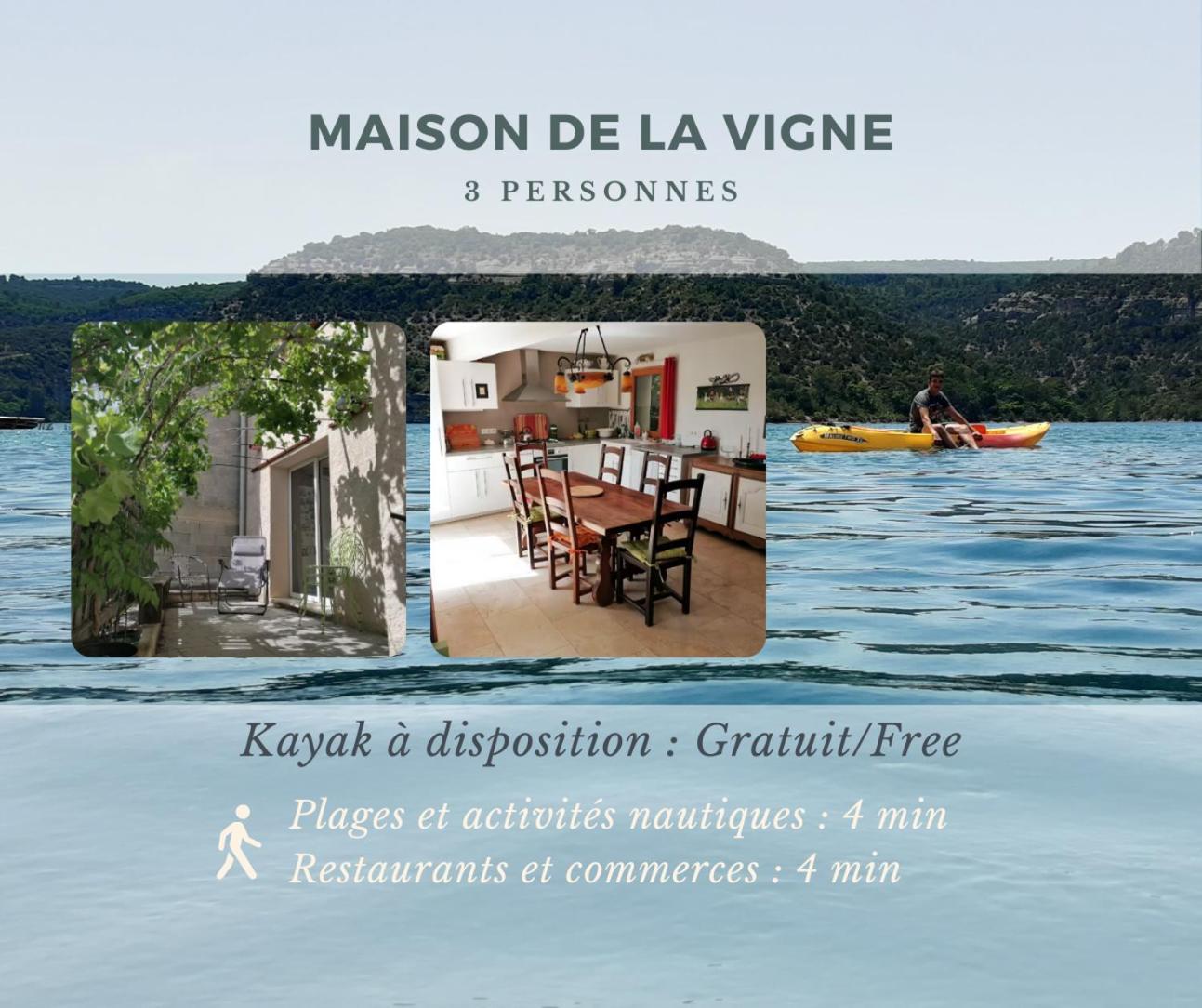 La Maison De La Vigne Bauduen Exterior foto